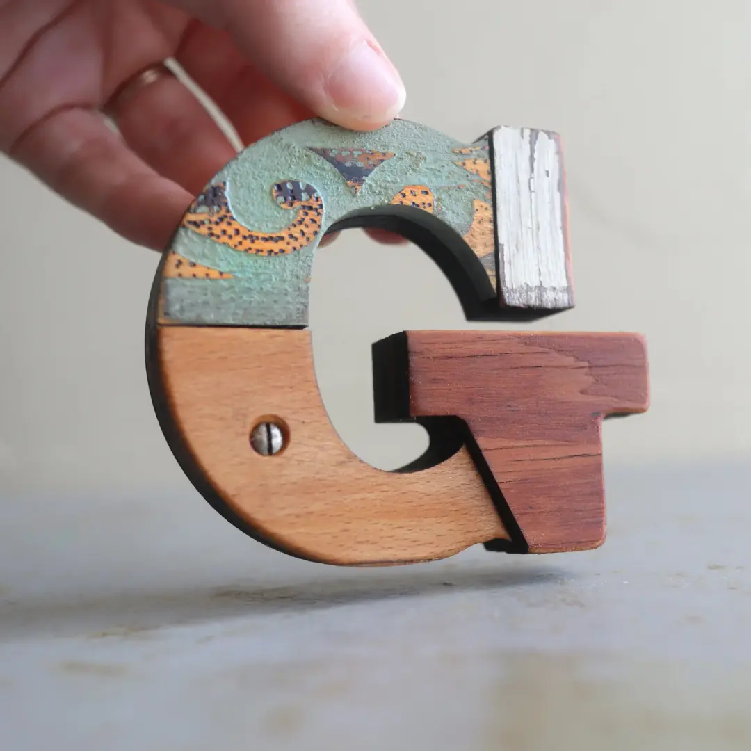 Reclaimed Wooden Letters • Mini Sized