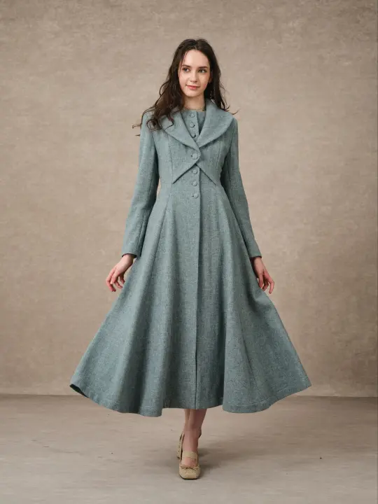 Gemma 17 | 100% wool victorian coat
