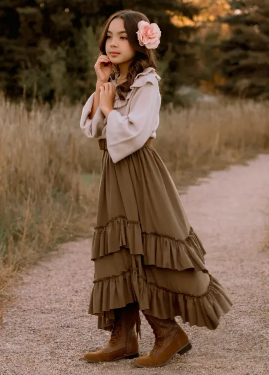 Terrea Skirt in Burnt Oregano