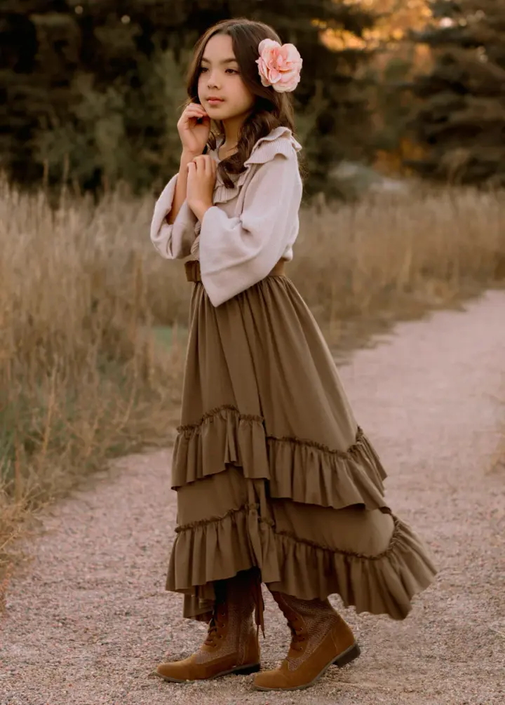 Terrea Skirt in Burnt Oregano