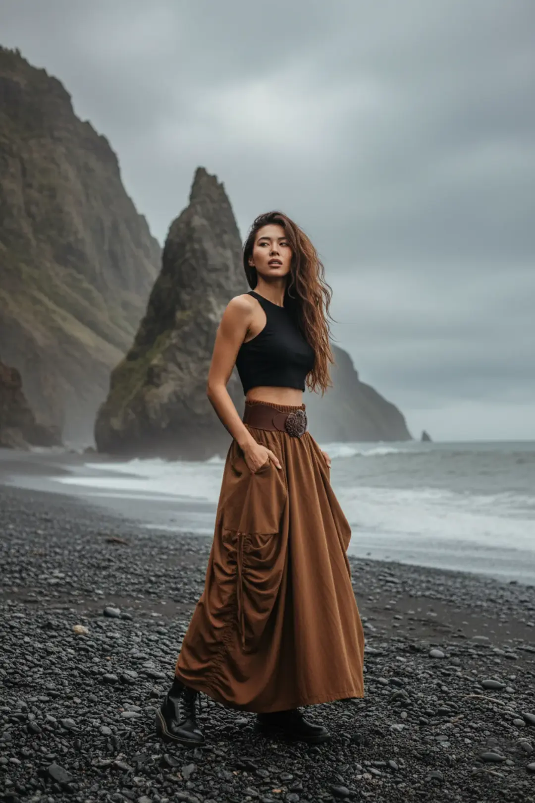 Maxi Skirt Alaina Burnt Orange