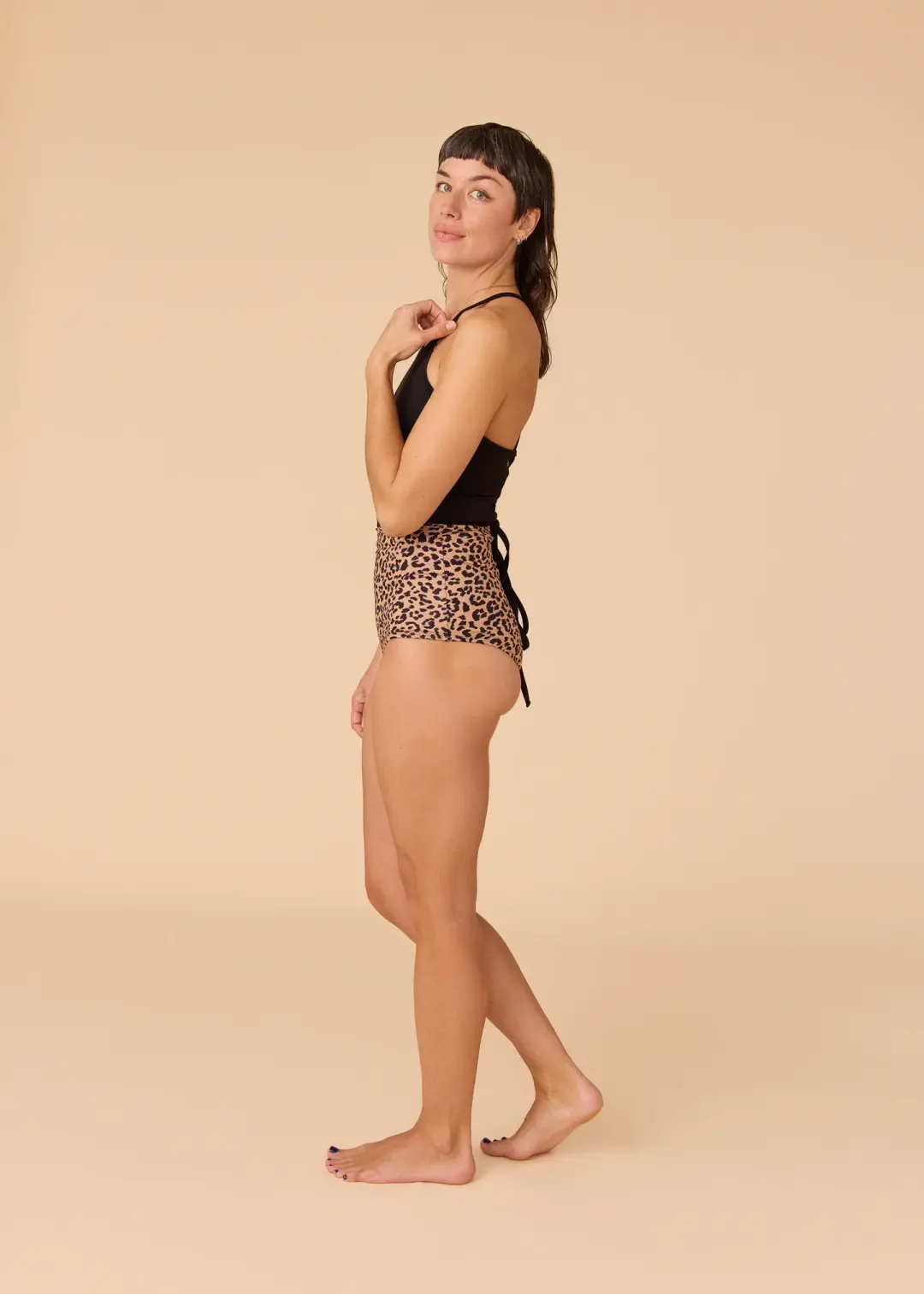 CHEEKY NO GATHER MAGIC BOTTOMS [Leopard]