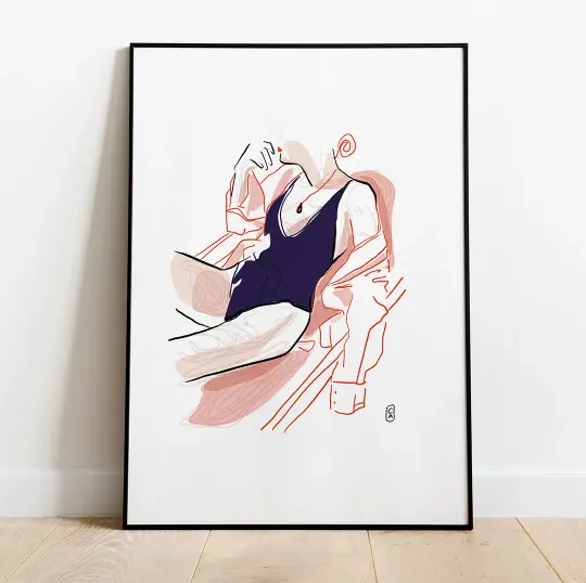 Affiche Baigneuse