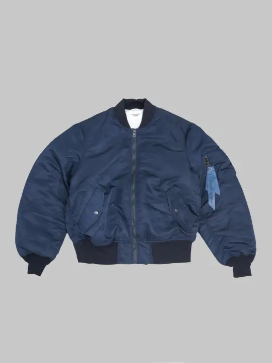 Momotaro Jeans MMOT6311 Embroidery MA-1 Jacket Navy