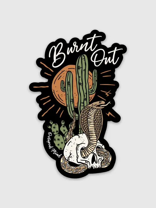 Burnt Out Sticker