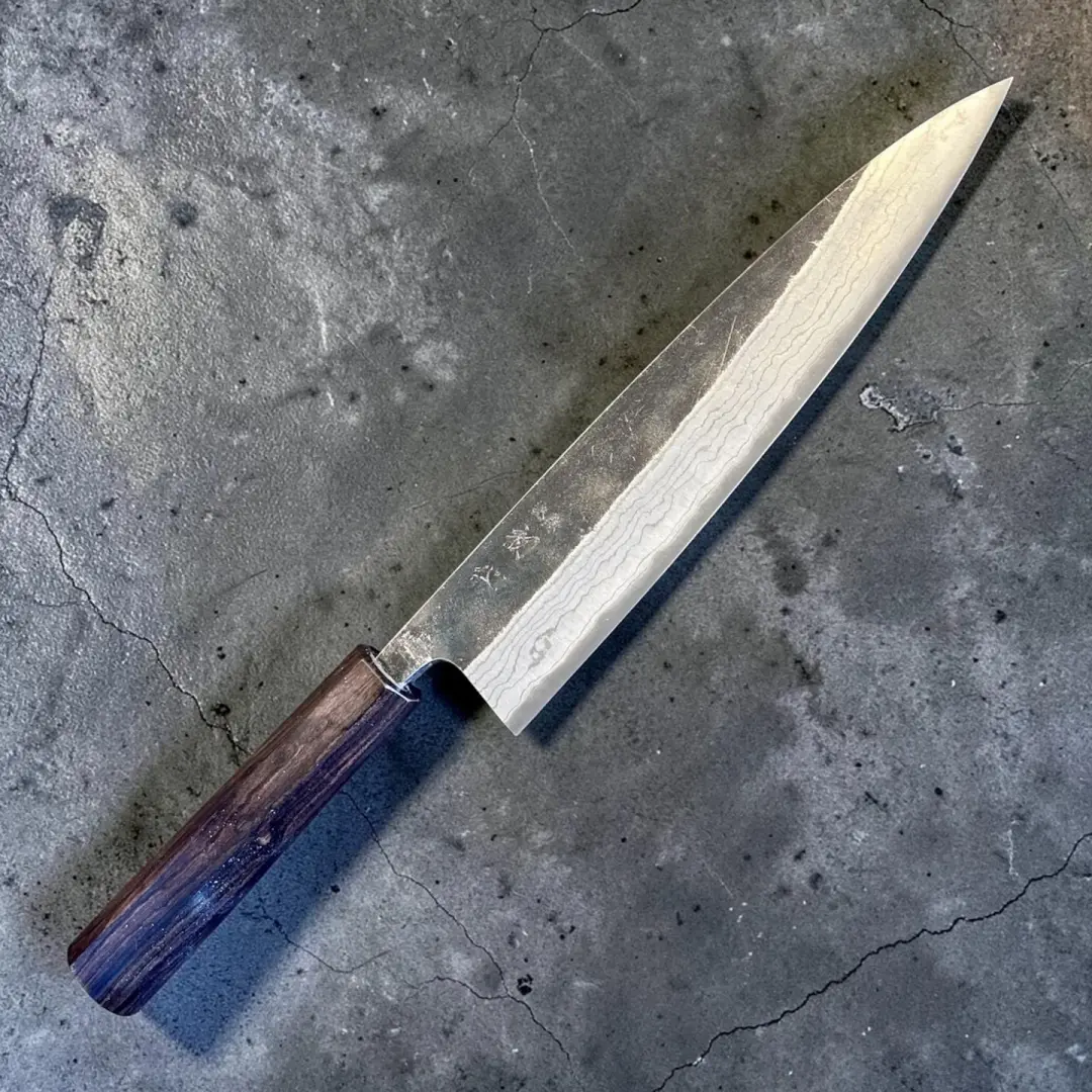 Hatsukokoro Kumokage Blue #2 240mm Gyuto