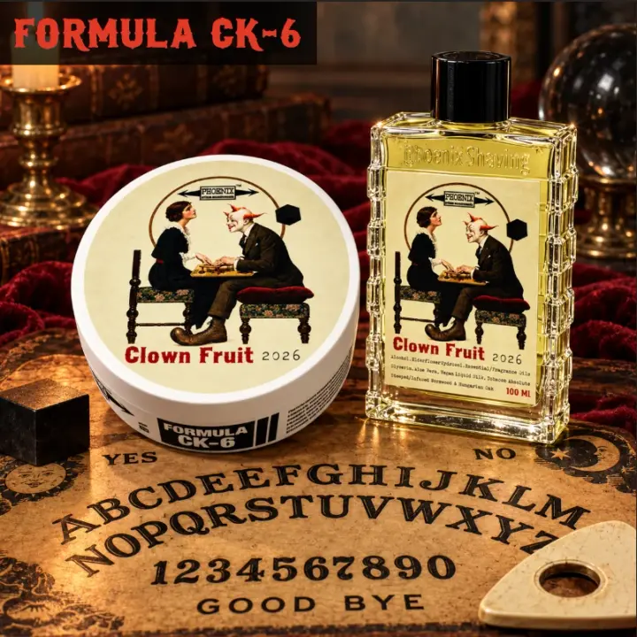 Clown Fruit Artisan Shaving Soap & Aftershave Bundle Deal | Ultra Premium CK-6 Formula | 4 oz