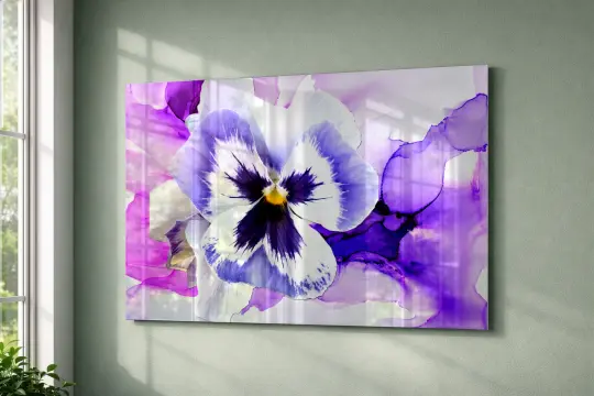 Pansy Fantasy | Acrylic Glass Wall Art