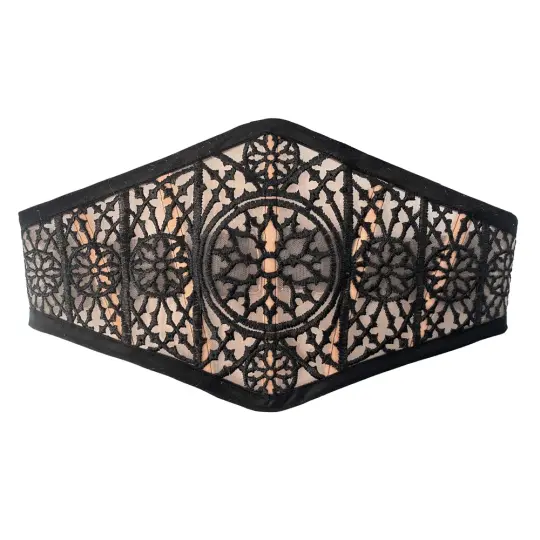 MIDNIGHT MESH CORSET BELT (NUDE)