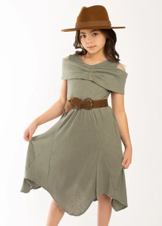 Medora Dress in Agave