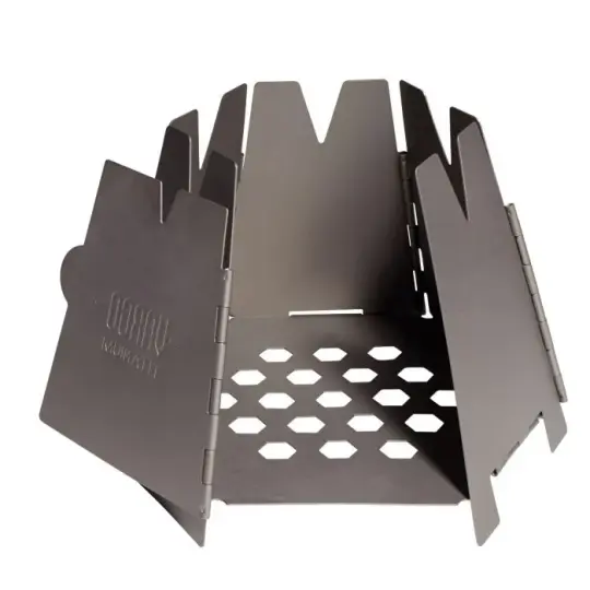 HEXAGON WOOD STOVE - STAINLESS STEEL