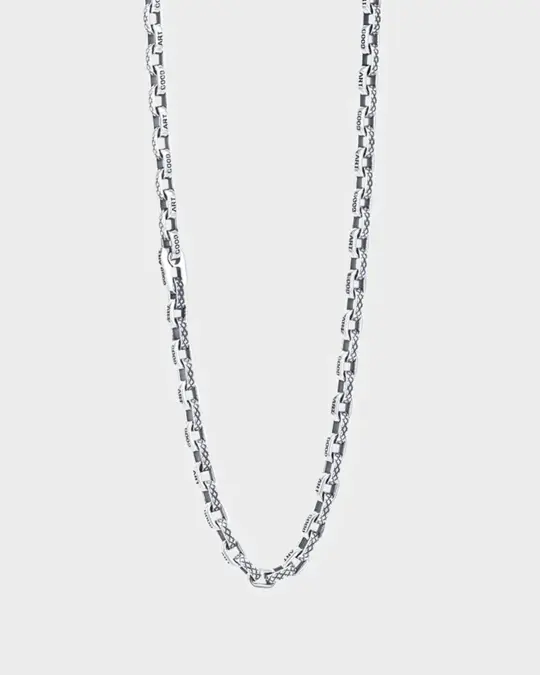GOOD ART HLYWD Pequeño Chain Goosebumps At 21" - Sterling Silver