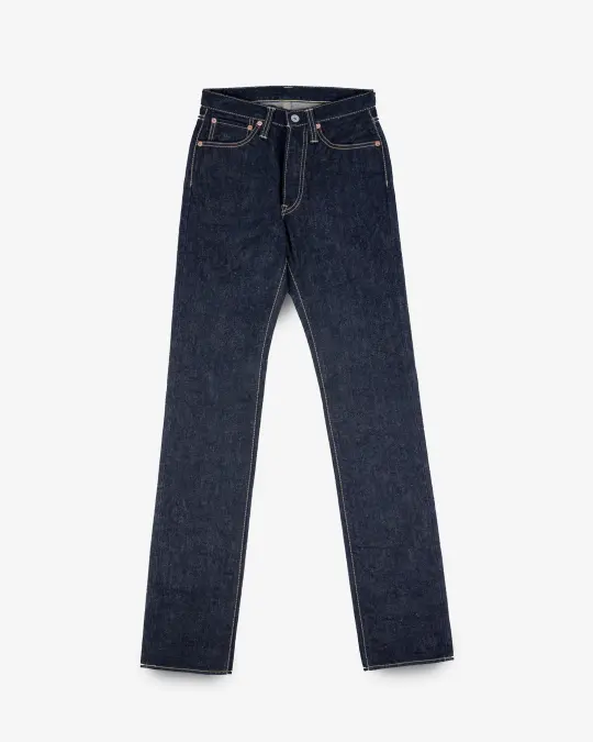 14oz Iron Heart x SJF Selvedge Denim Straight Cut Jeans - Indigo