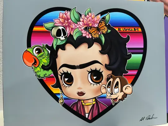 Frida Boop print
