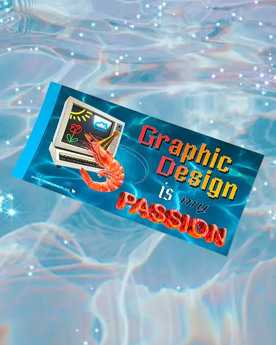 Graphic Design Is My Passion Bumper Sticker