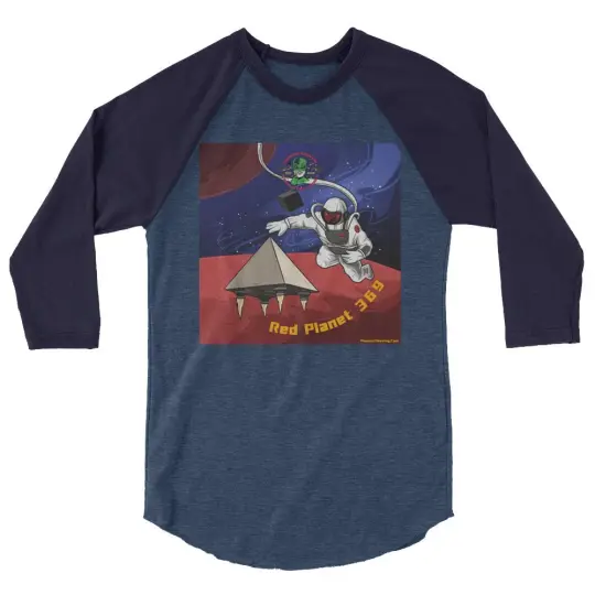 Red Planet 369 3/4 sleeve raglan shirt baseball shirt | Available in Multiple Colors!