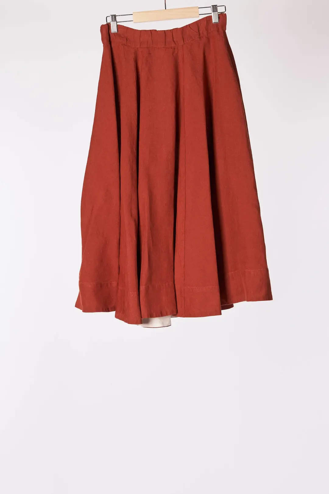 Classic Skirt, Terracotta Red