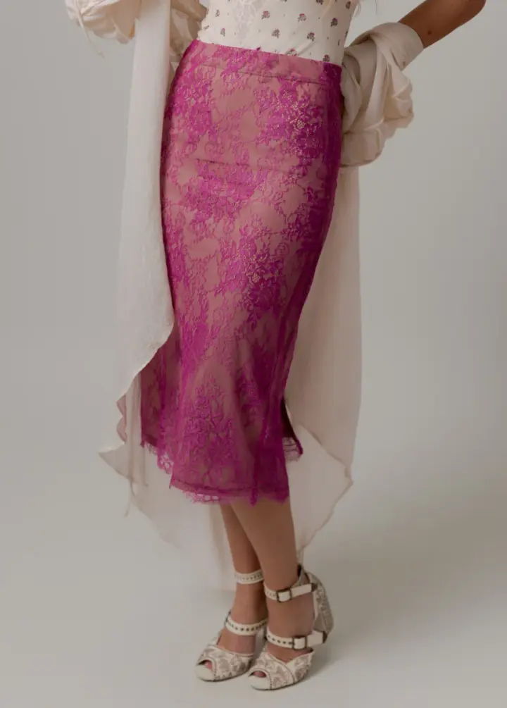 Branwren Skirt in Fuchsia