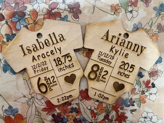 Baby Onesie Personalized Ornament