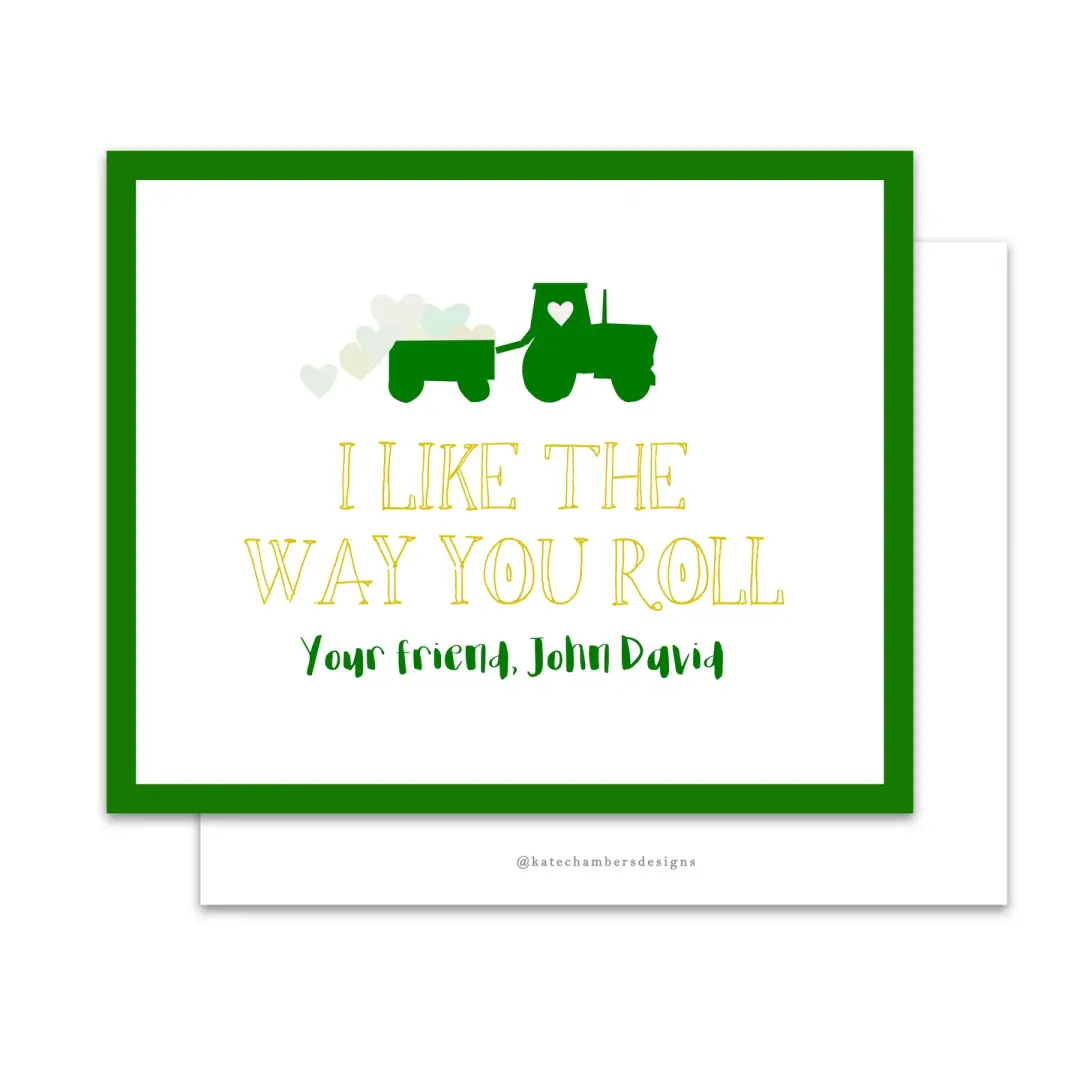 Tractor II Valentine's Day Card