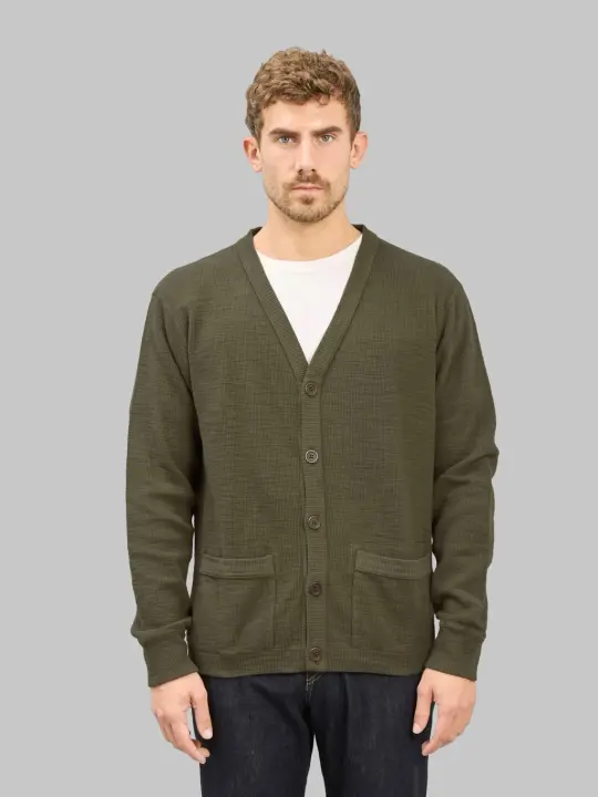 UES Single Rib Cardigan Olive