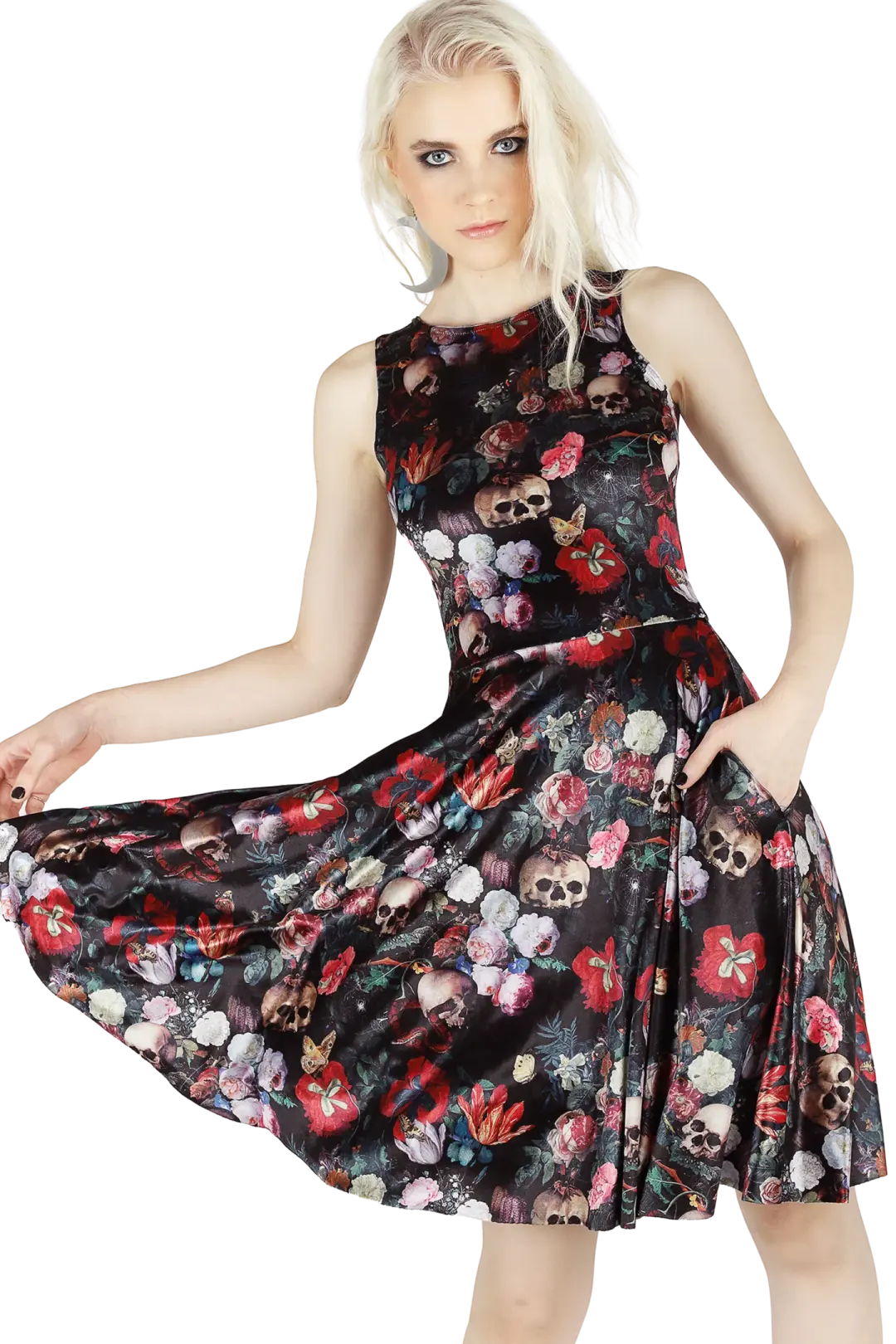 Garden Of The Ancient Dead Velvet Princess Longline Dress