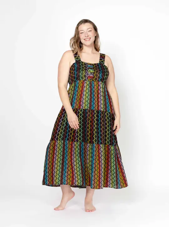 sample sale | rhea dress electronica | XXS-4X