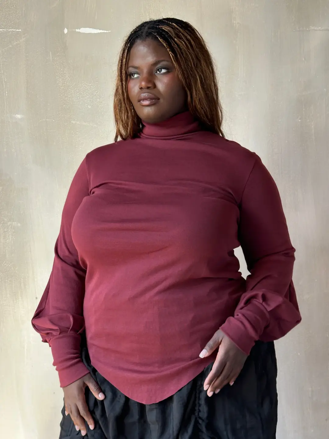 Hourglass Tunic in Plum Wine (In Stock)