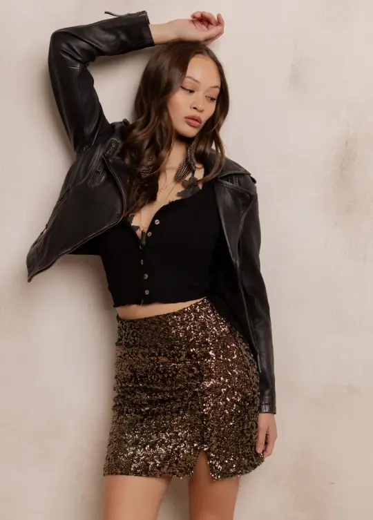 Jaycie Skirt in Bronze