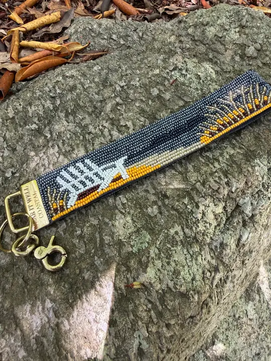 Adirondack Autumn Beaded Keychain Wristlet