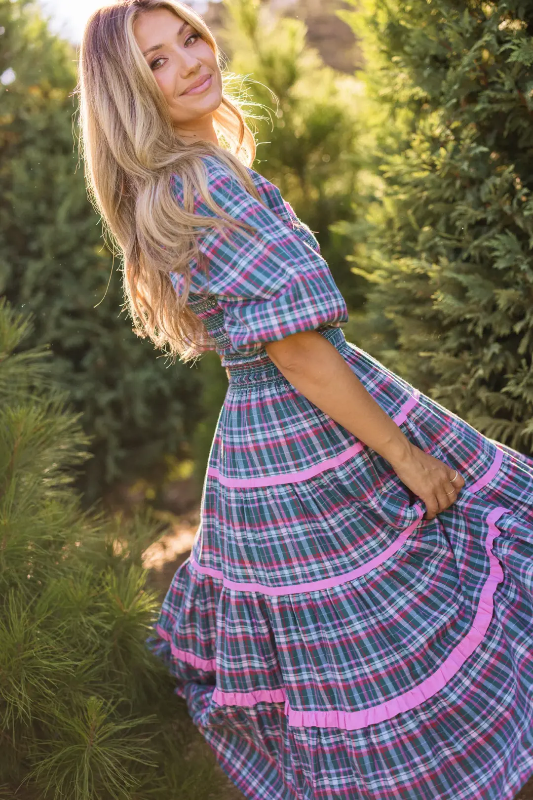 Roselyn Dress in Season's Greetings Plaid
