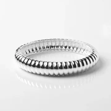 Fasion Ribbed Bangle Bracelet