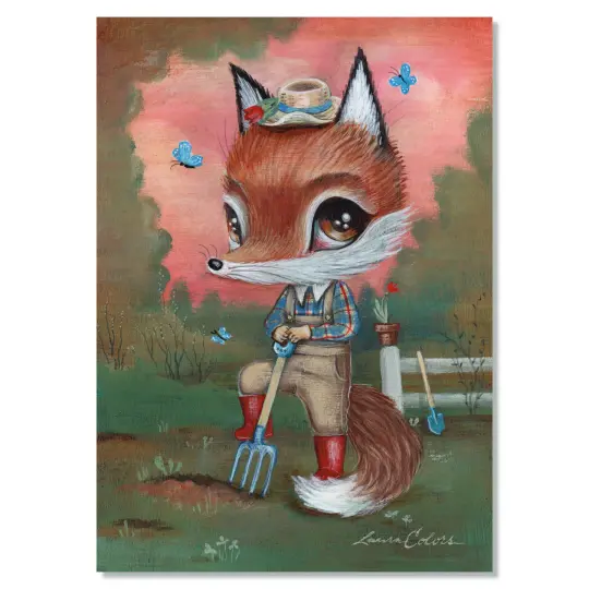 Fox Garden (Mini Print)