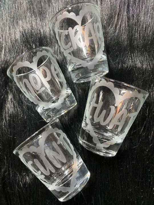 Swears shot glasses
