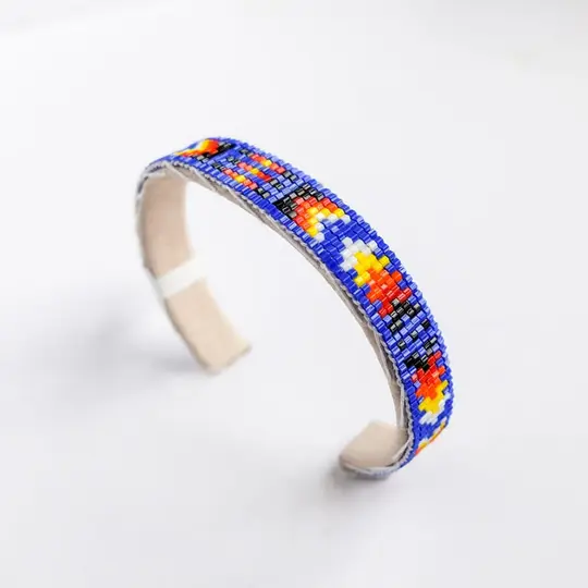 Small Royal Blue Navajo Beaded Bracelet