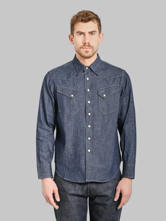 Sugar Cane 9oz Western Denim Shirt
