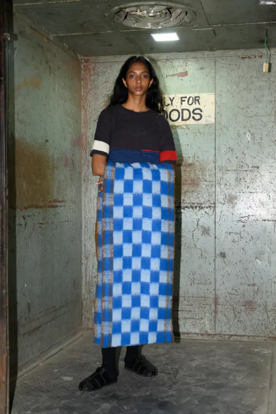 NORY - BLUE CHECK | BROWN COBALT CHECK