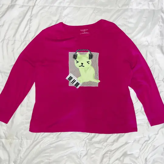 piano kitty shirt - 5