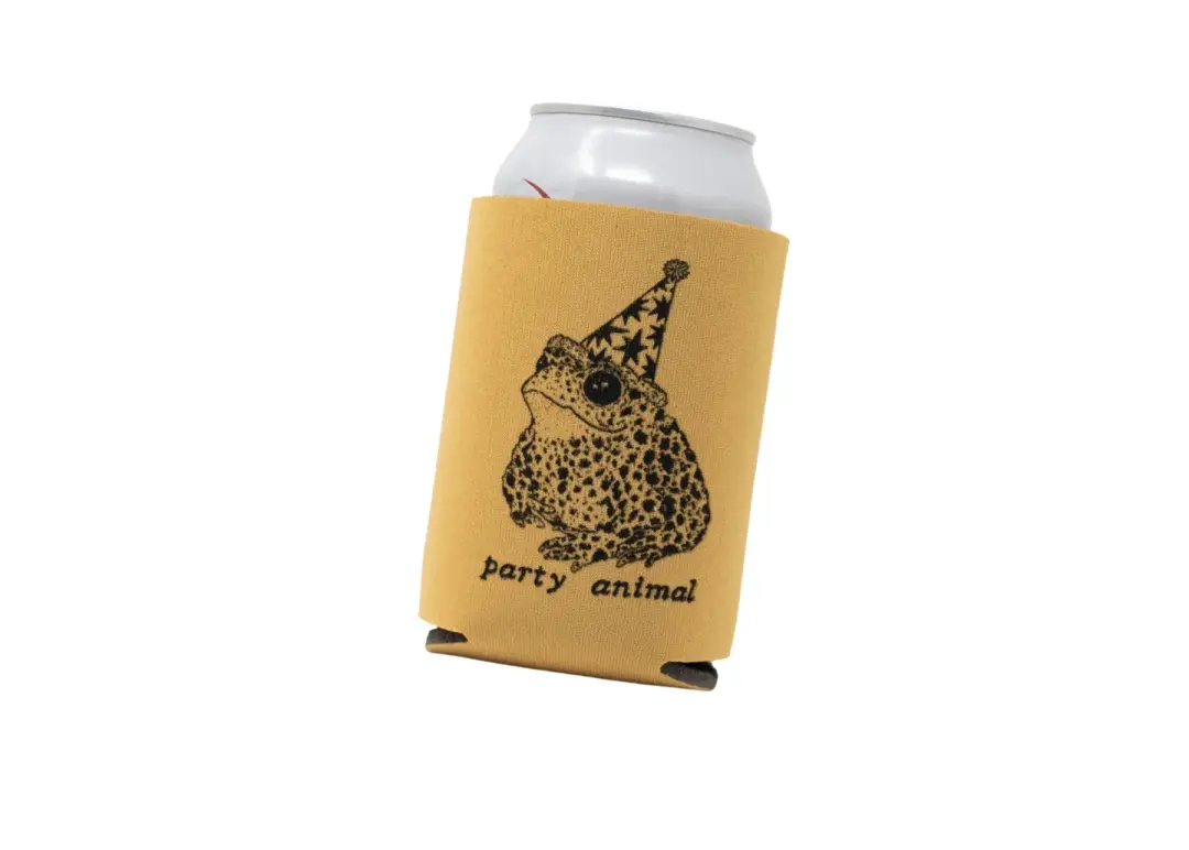 Golden Party Animal Can Holder