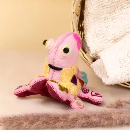 Octopus Hand-Embroidered Stuffed Animal