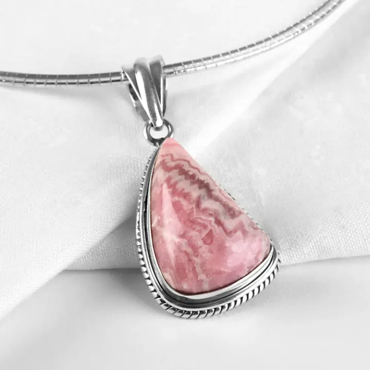 Unique Rhodochrosite Pendant