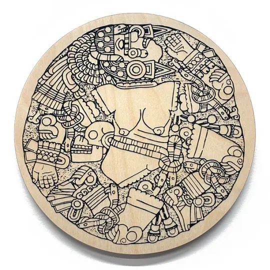 coyolxauhqui / birch plywood