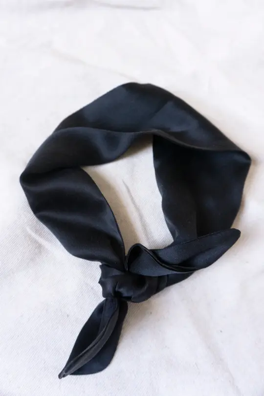 Silk Scarf - Darkest Graphite