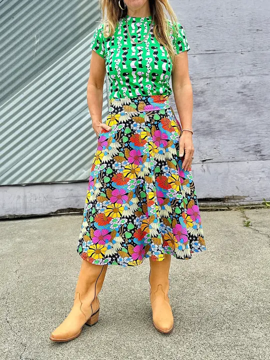 Francis Skirt Cosmic Floral