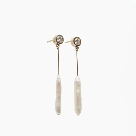 Somni Pearl Drop Post Earrings