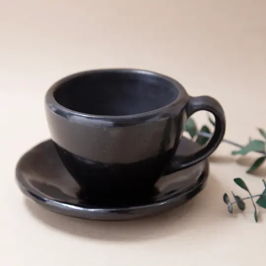 Barro Negro Espresso Cup with Saucer