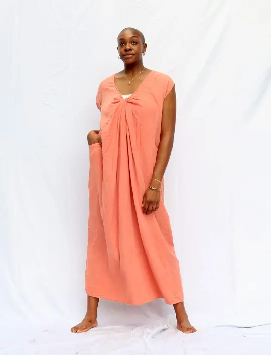Heart Origami Long Kaftan