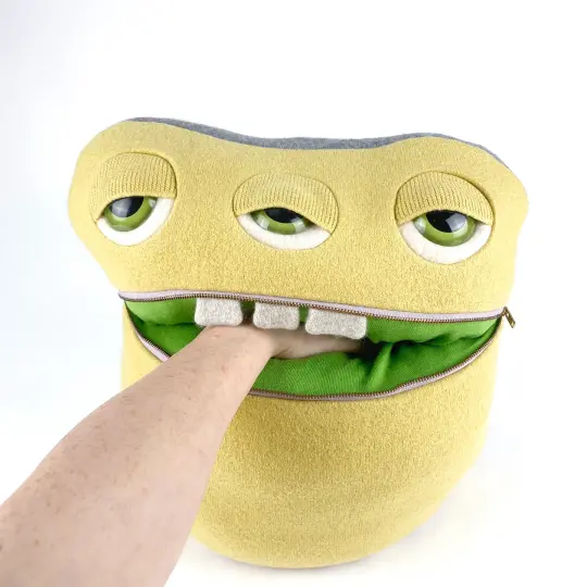 Marco the my friend monster™ plush zipper mouth sweater stuffed animal