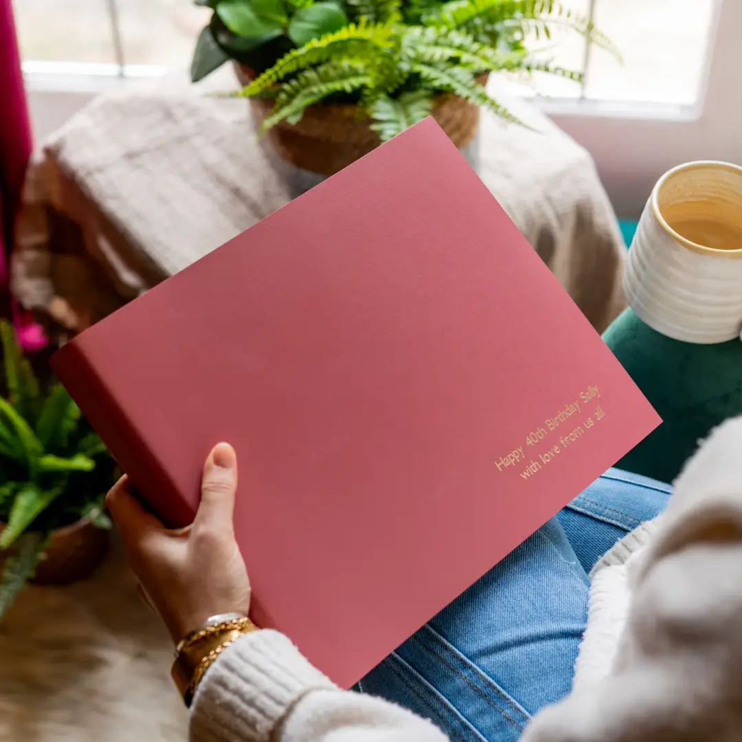 Personalised Landscape Photo Album made from Recycled Leather