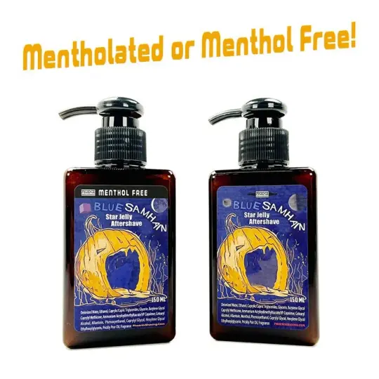 Blue Samhain Star Jelly Aftershave | A Phoenix Fall Seasonal Classic! | Choose Mentholated or Menthol Free!